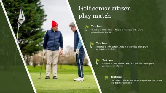 Golf Senior Citizen Play Match Introduction PDF