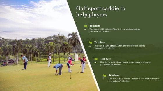 Golf Sport Caddie To Help Players Mockup PDF