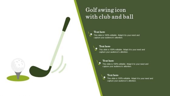 Golf Swing Icon With Club And Ball Rules PDF