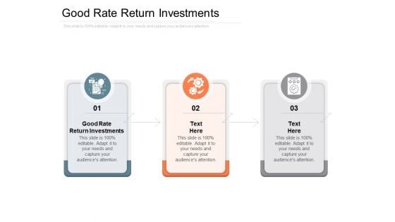 Good Rate Return Investments Ppt PowerPoint Presentation Icon Good Cpb