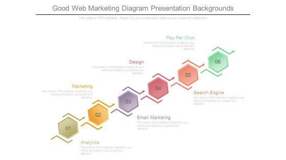 Good Web Marketing Diagram Presentation Backgrounds