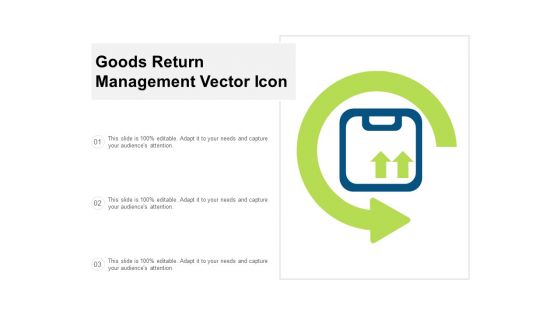 Goods Return Management Vector Icon Ppt Powerpoint Presentation Slides Model