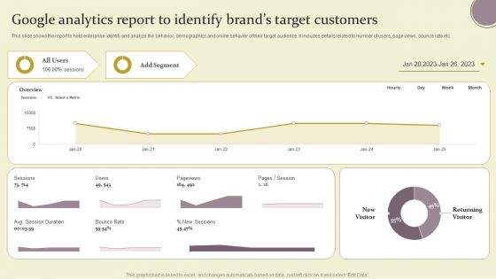 Google Analytics Report To Identify Brands Target Customers Ppt Layouts Tips PDF