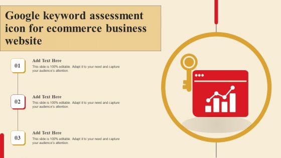 Google Keyword Assessment Icon For Ecommerce Business Website Graphics PDF
