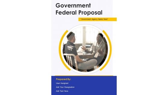 Government Federal Proposal Example Document Report Doc Pdf Ppt