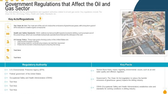 Government Regulations That Affect The Oil And Gas Sector Clipart PDF