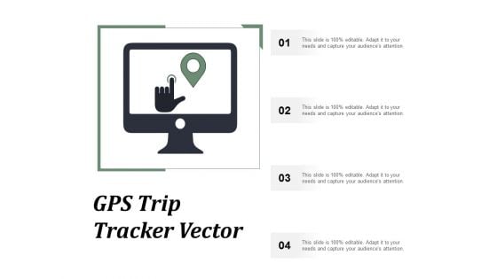 Gps Trip Tracker Vector Ppt PowerPoint Presentation Portfolio Icon