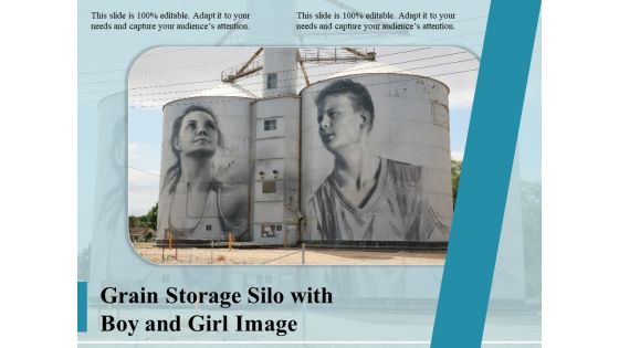 Grain Storage Silo With Boy And Girl Image Ppt PowerPoint Presentation Gallery File Formats PDF