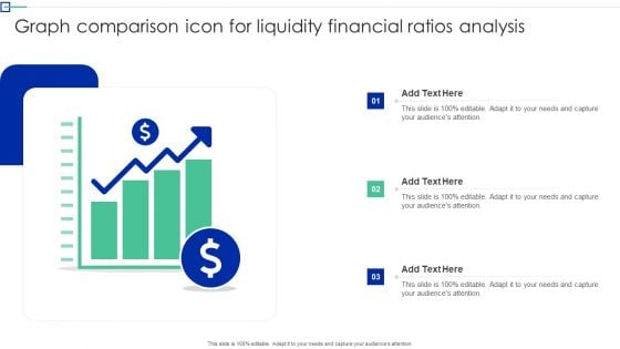 Graph Comparison Icon For Liquidity Financial Ratios Analysis Summary PDF