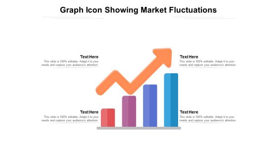 Graph Icon Showing Market Fluctuations Ppt PowerPoint Presentation Portfolio Elements PDF