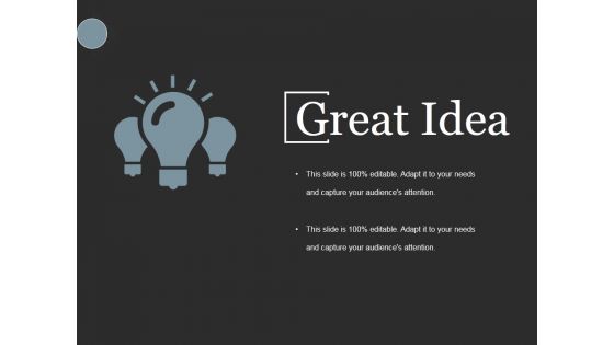 Great Idea Ppt PowerPoint Presentation Model Samples