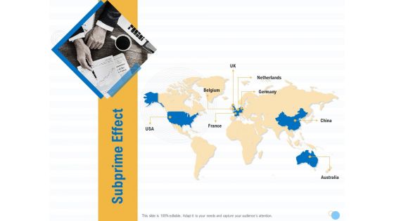 Great Recession In United States Subprime Effect Ppt Layouts Background Image PDF