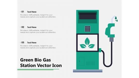 Green Bio Gas Station Vector Icon Ppt PowerPoint Presentation File Maker PDF