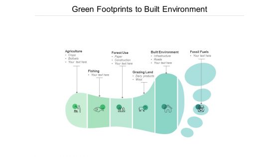 Green Footprints To Built Environment Ppt PowerPoint Presentation Infographic Template Graphics Pictures