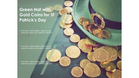Green Hat With Gold Coins For St Patricks Day Ppt Powerpoint Presentation Summary Layout Ideas