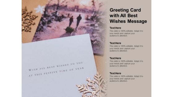 Greeting Card With All Best Wishes Message Ppt PowerPoint Presentation Professional Design Inspiration