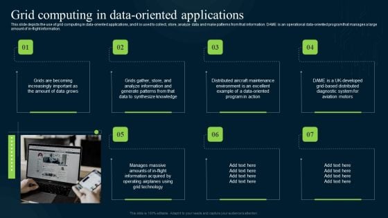 Grid Computing Infrastructure Grid Computing In Data Oriented Applications Brochure PDF