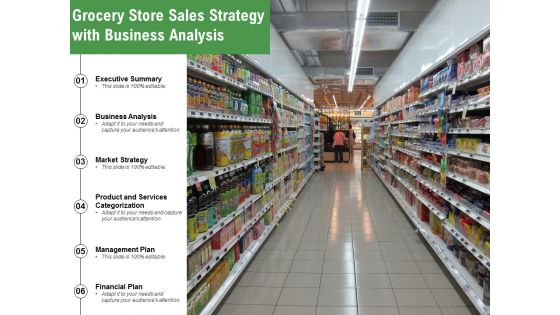 Grocery Store Sales Strategy With Business Analysis Ppt PowerPoint Presentation Summary Introduction