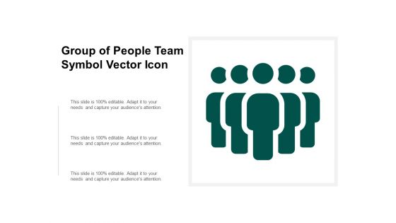 Group Of People Team Symbol Vector Icon Ppt PowerPoint Presentation Pictures Shapes