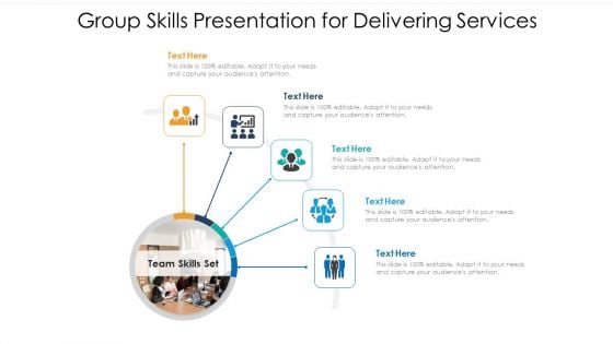 Group Skills Presentation For Delivering Services Ppt PowerPoint Presentation File Clipart PDF