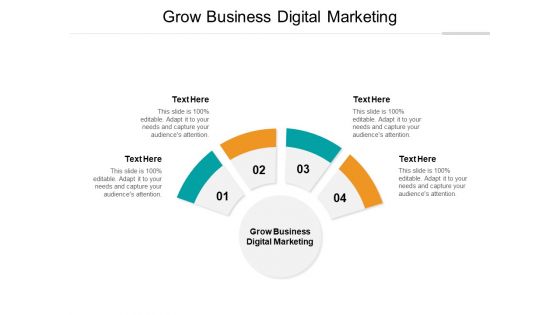 Grow Business Digital Marketing Ppt PowerPoint Presentation Show Smartart Cpb