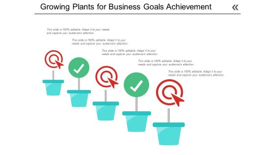 Growing Plants For Business Goals Achievement Ppt PowerPoint Presentation Ideas Good PDF