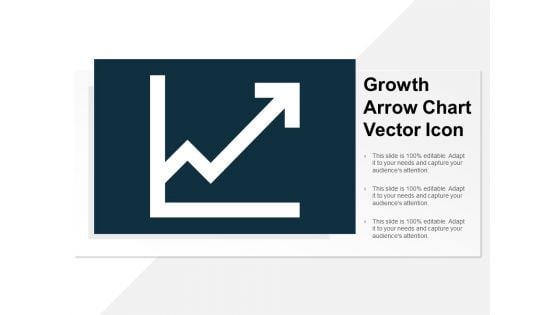 Growth Arrow Chart Vector Icon Ppt PowerPoint Presentation Slides Mockup