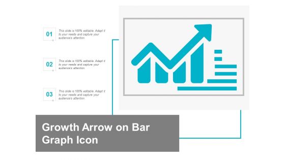 Growth Arrow On Bar Graph Icon Ppt Powerpoint Presentation Infographic Template Clipart