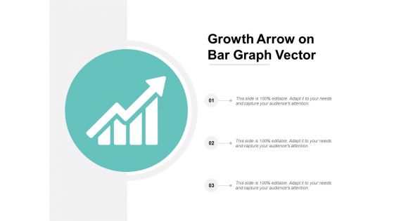 Growth Arrow On Bar Graph Vector Ppt Powerpoint Presentation Layouts Master Slide