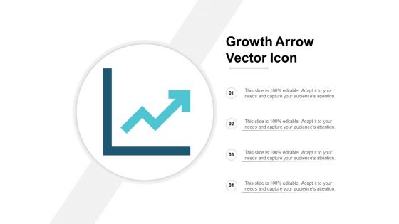 Growth Arrow Vector Icon Ppt Powerpoint Presentation Inspiration Elements