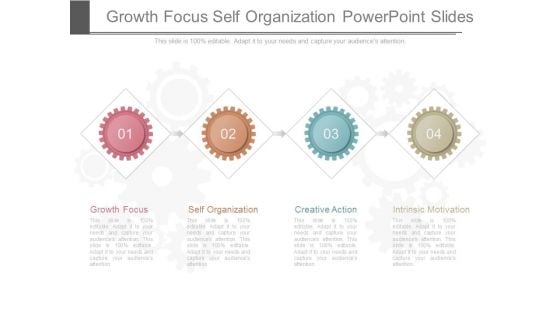 Growth Focus Self Organization Powerpoint Slides