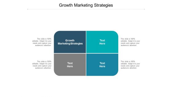 Growth Marketing Strategies Ppt PowerPoint Presentation Professional Brochure Cpb