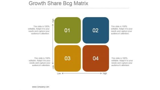 Growth Share Bcg Matrix Powerpoint Slide Template