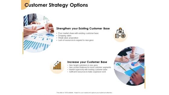 Growth Strategy And Growth Management Implementation Customer Strategy Options Ppt Show Sample PDF