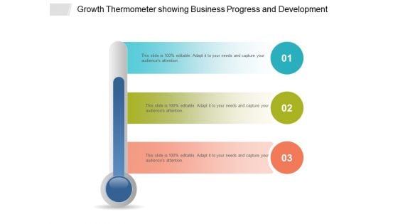 Growth Thermometer Showing Business Progress And Development Ppt PowerPoint Presentation Professional Good