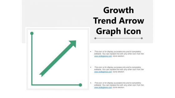 Growth Trend Arrow Graph Icon Ppt PowerPoint Presentation Summary Model