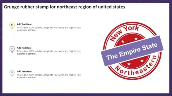 Grunge Rubber Stamp For Northeast Region Of United States Infographics PDF