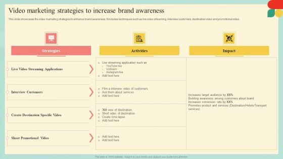 Guide Developing Strategies Improve Travel Tourism Marketing Video Marketing Strategies Professional PDF Guide Developing Strategies Improve Travel Tourism Marketing Video Marketing Strategies Professional PDF