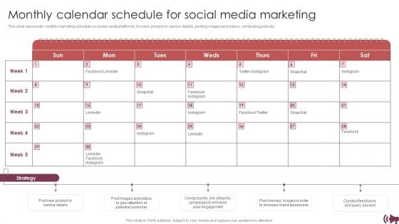 Guide Digital Advertising Optimize Lead Targeting Monthly Calendar Schedule For Social Media Marketing Designs PDF Guide Digital Advertising Optimize Lead Targeting Monthly Calendar Schedule For Social Media Marketing Designs PDF