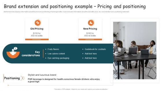 Guide For Brand Brand Extension And Positioning Example Pricing And Positioning Rules PDF