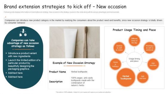 Guide For Brand Brand Extension Strategies To Kick Off New Occasion Inspiration PDF