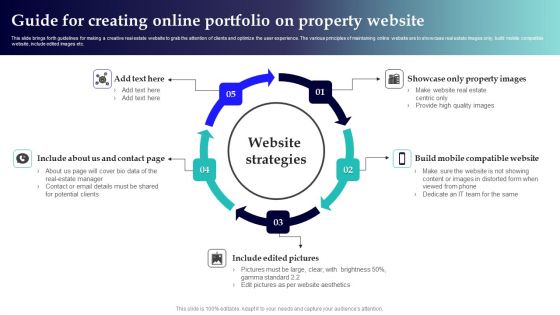 Guide For Creating Online Portfolio On Property Website Microsoft PDF