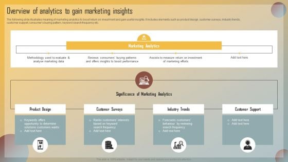 Guide For Marketing Analytics To Improve Decisions Overview Of Analytics To Gain Marketing Insights Introduction PDF Guide For Marketing Analytics To Improve Decisions Overview Of Analytics To Gain Marketing Insights Introduction PDF