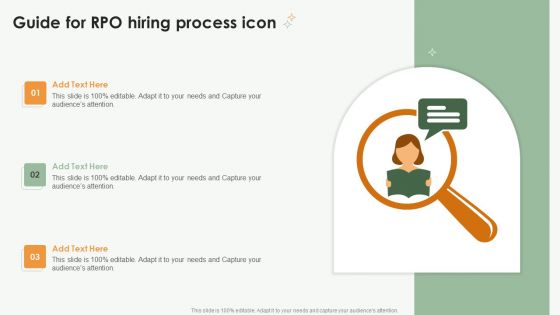 Guide For RPO Hiring Process Icon Ppt PowerPoint Presentation Gallery Background Designs PDF