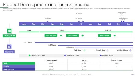 Guide For Software Developers Product Development And Launch Timeline Rules PDF