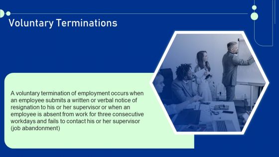 Guide For Staff Termination Policy Voluntary Terminations Icons PDF