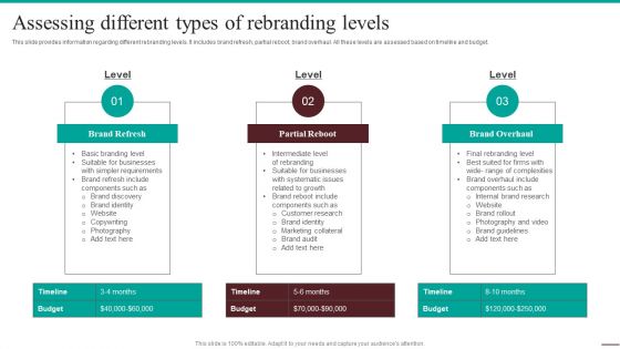 Guide For Systematic Assessing Different Types Of Rebranding Levels Portrait PDF Guide For Systematic Assessing Different Types Of Rebranding Levels Portrait PDF