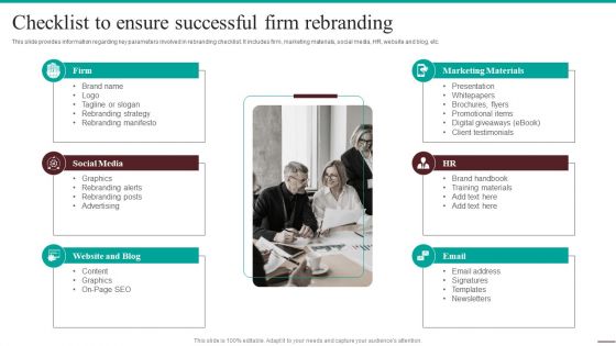 Guide For Systematic Checklist To Ensure Successful Firm Rebranding Inspiration PDF