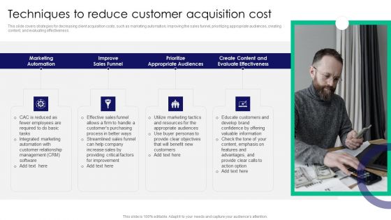 Guide To Business Customer Acquisition Techniques To Reduce Customer Acquisition Cost Rules PDF