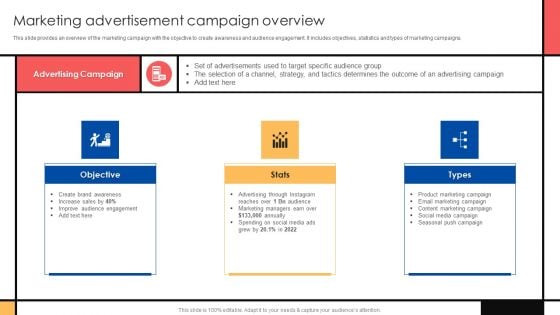 Guide To Create Advertising Campaign For Client Engagement Marketing Advertisement Campaign Overview Portrait PDF